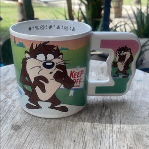 TAZ vintage Warner Bros. Exclusive Mug with Black Logo